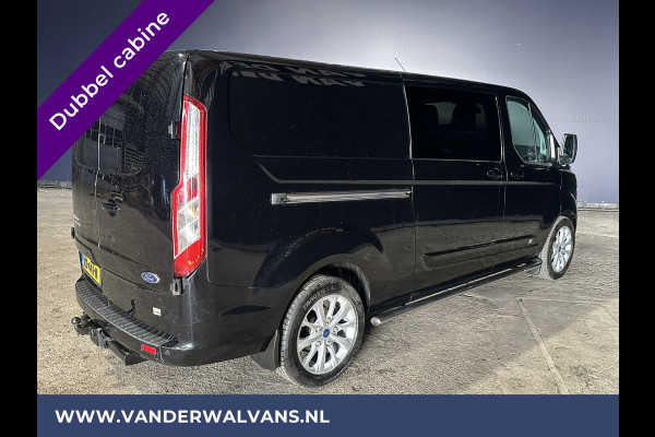 Ford Transit Custom 2.2 TDCI 155pk L2H1 Dubbele Cabine Airco | 6-Zits | Camera | Navigatie | 2800kg Trekhaak Cruisecontrol, Verwarmde voorruit, Parkeersensoren, Sidebars, LM velgen