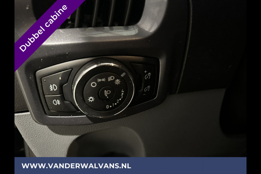 Ford Transit Custom 2.2 TDCI 155pk L2H1 Dubbele Cabine Airco | 6-Zits | Camera | Navigatie | 2800kg Trekhaak Cruisecontrol, Verwarmde voorruit, Parkeersensoren, Sidebars, LM velgen