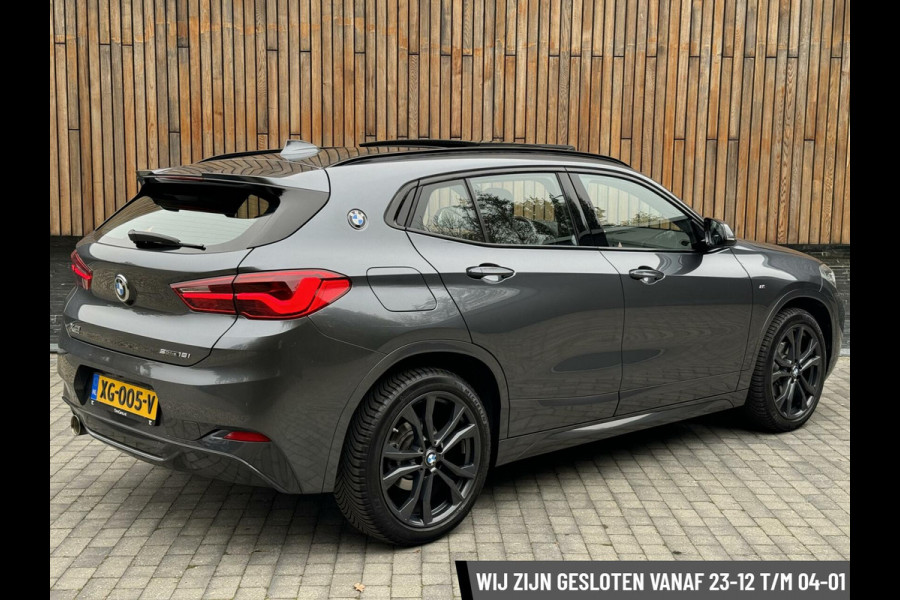 BMW X2 sDrive18i High Executive M-sport Automaat | Panoramadak | Lederen interieur | LED verlichting | Sfeerverlichting | DAB radio | H