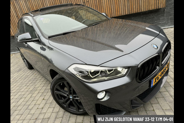 BMW X2 sDrive18i High Executive M-sport Automaat | Panoramadak | Lederen interieur | LED verlichting | Sfeerverlichting | DAB radio | H