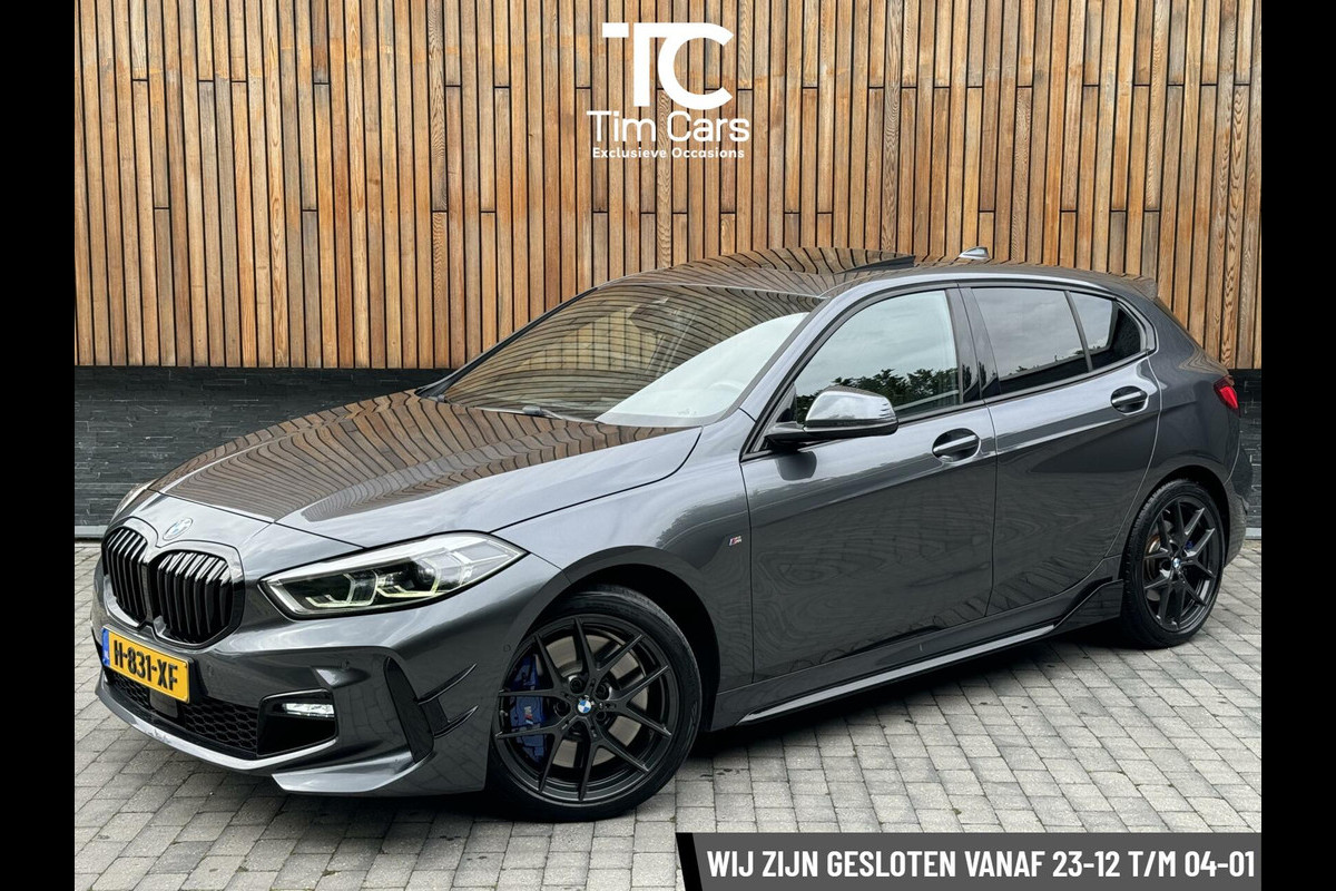 BMW 1-serie 118i M-performance | Automaat | Pano | Kuipstoelen leer | Stoelverwarming | LED | Getint glas | Sportonderstel | Compleet