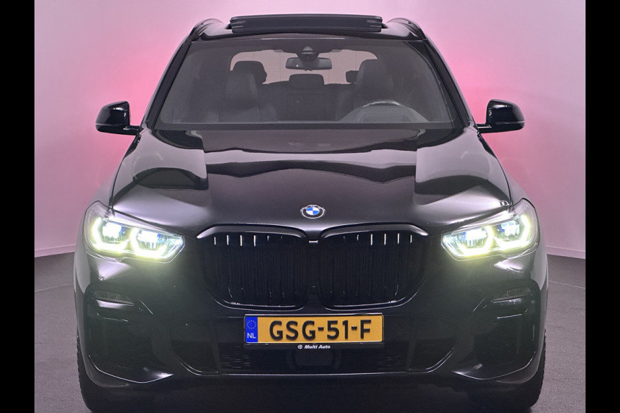 BMW X5 xDrive45e M Sport Plug In Hybrid 394pk INCL BTW PHEV | Panodak | Trekhaak af fabriek | Adaptive Cruise | Laser LED | Head Up | 21"L.M | Carbonpakket |