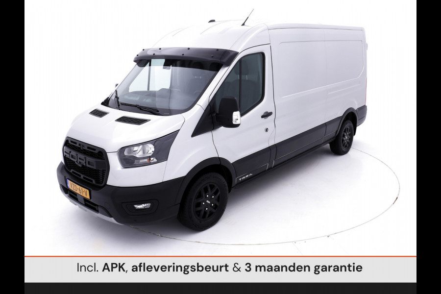 Ford Transit 350 2.0 TDCI L3H2 Trail MHEV luxe trail uitvoering leder carplay cruise lease 675,- p/md