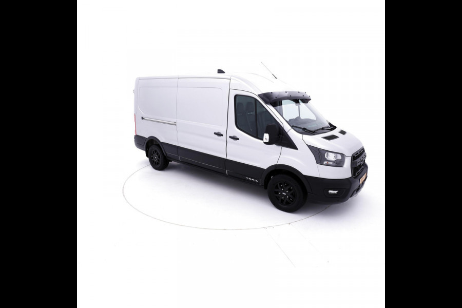 Ford Transit 350 2.0 TDCI L3H2 Trail MHEV luxe trail uitvoering leder carplay cruise lease 675,- p/md