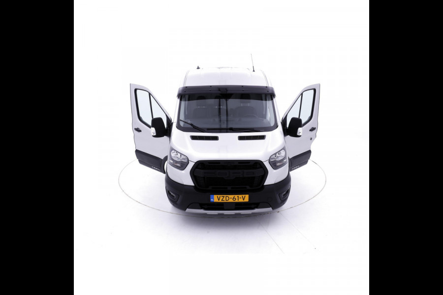 Ford Transit 350 2.0 TDCI L3H2 Trail MHEV luxe trail uitvoering leder carplay cruise lease 675,- p/md