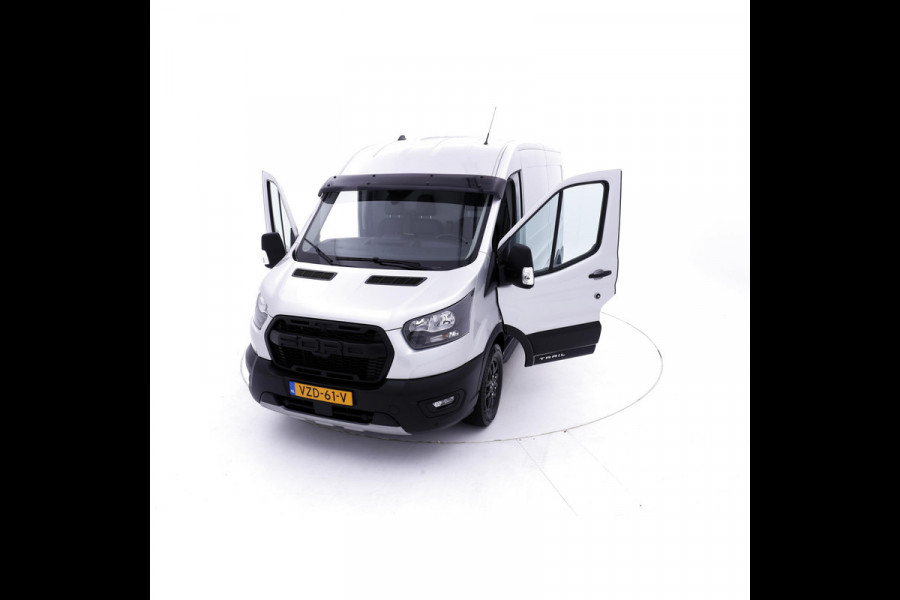 Ford Transit 350 2.0 TDCI L3H2 Trail MHEV luxe trail uitvoering leder carplay cruise lease 675,- p/md