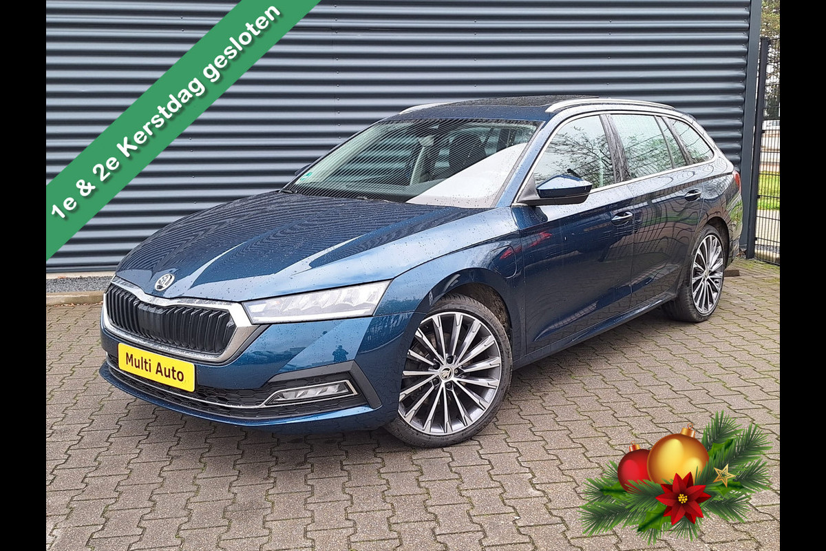 Škoda Octavia Combi 1.4 TSI iV PHEV Sportline Business Plug In Hybrid PHEV | Lederen Sportstoelen Ergo & Memory | Carplay | Stoel Verwarming + Verkoeling | Panodak | Draadloos Laden |