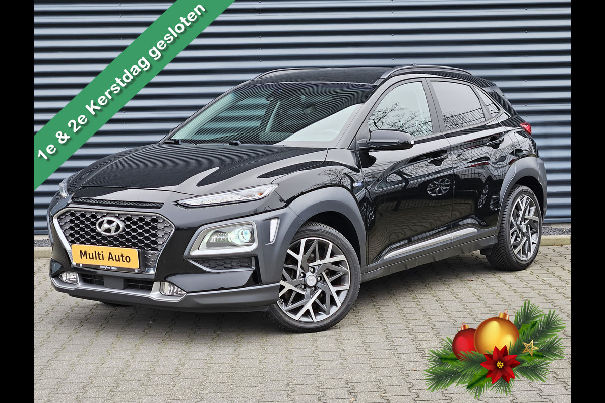 Hyundai Kona 1.6 GDI HEV Premium Hybrid dealer O.H | Trekhaak Afn | Camera | Navi Full Map | Krell Premium Sound | Stuur & Stoelverwaming | Apple Carplay | 18"L.M |