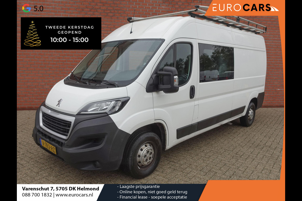 Peugeot Boxer 2.0 BlueHDI L3H2 Dubbele cabine Airco Navi Trekhaak Imperiaal Trap