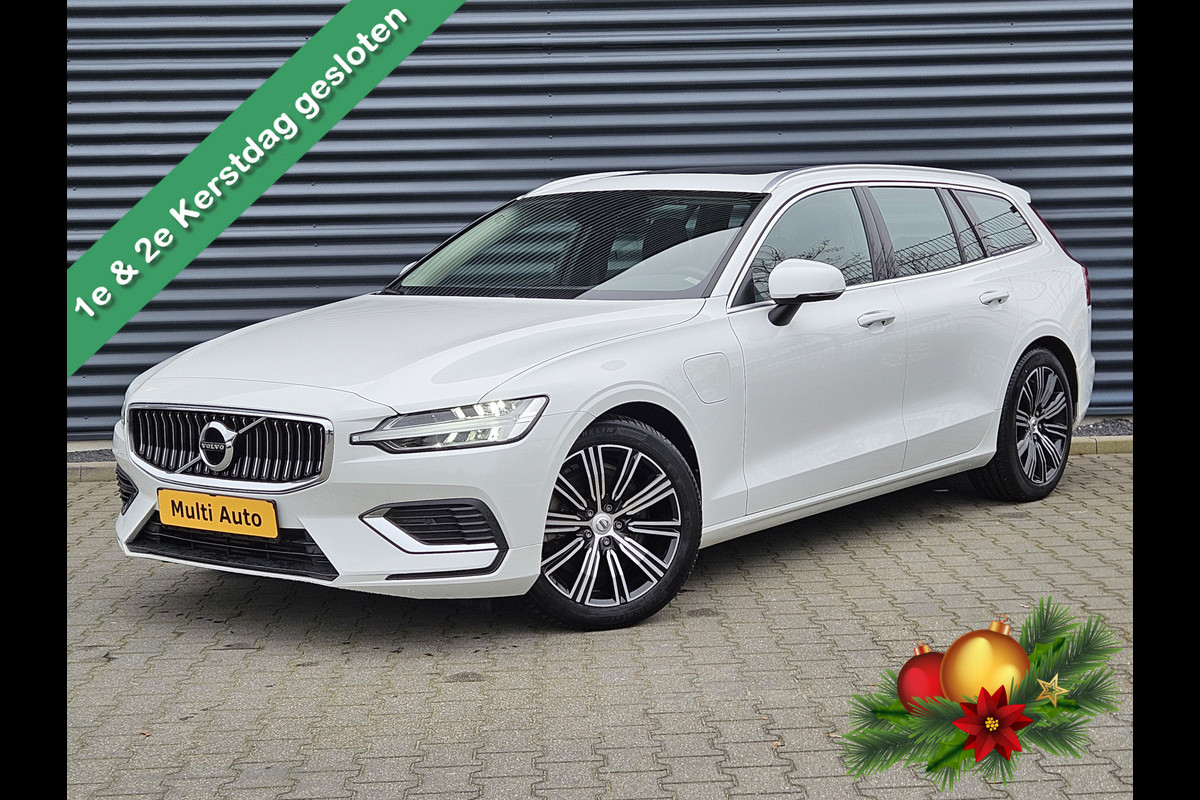 Volvo V60 T6 Recharge AWD Inscription Plug In Hybrid Dealer O.H PHEV | Panodak | Trekhaak af Fabriek | Navi Full Map | 18"L.M | LED Koplampen | Apple Carplay | DAB |