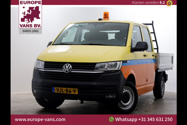 Volkswagen Transporter T6.1 2.0 TDI Lang D.C. Open Laadbak Airco/CarPlay 02-2021