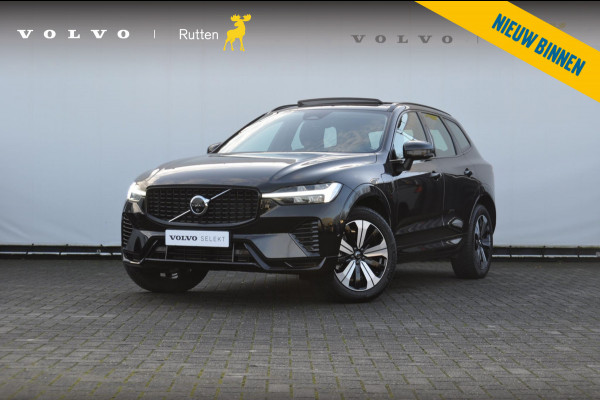 Volvo XC60 T6 350PK Long Range AWD Plus Dark / Panoramisch schuif-kantel dak / Lederen bekleding / Elektrisch bedienbare voorstoelen met geheugen / 360 Camera / Stoelverwarming voor en achter / Apple Carplay / Trekhaak / BLIS /