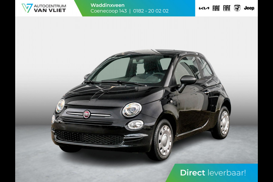 Fiat 500 Hybrid Urban | Airco | Cruise | Apple Carplay | Nero Vesuvio