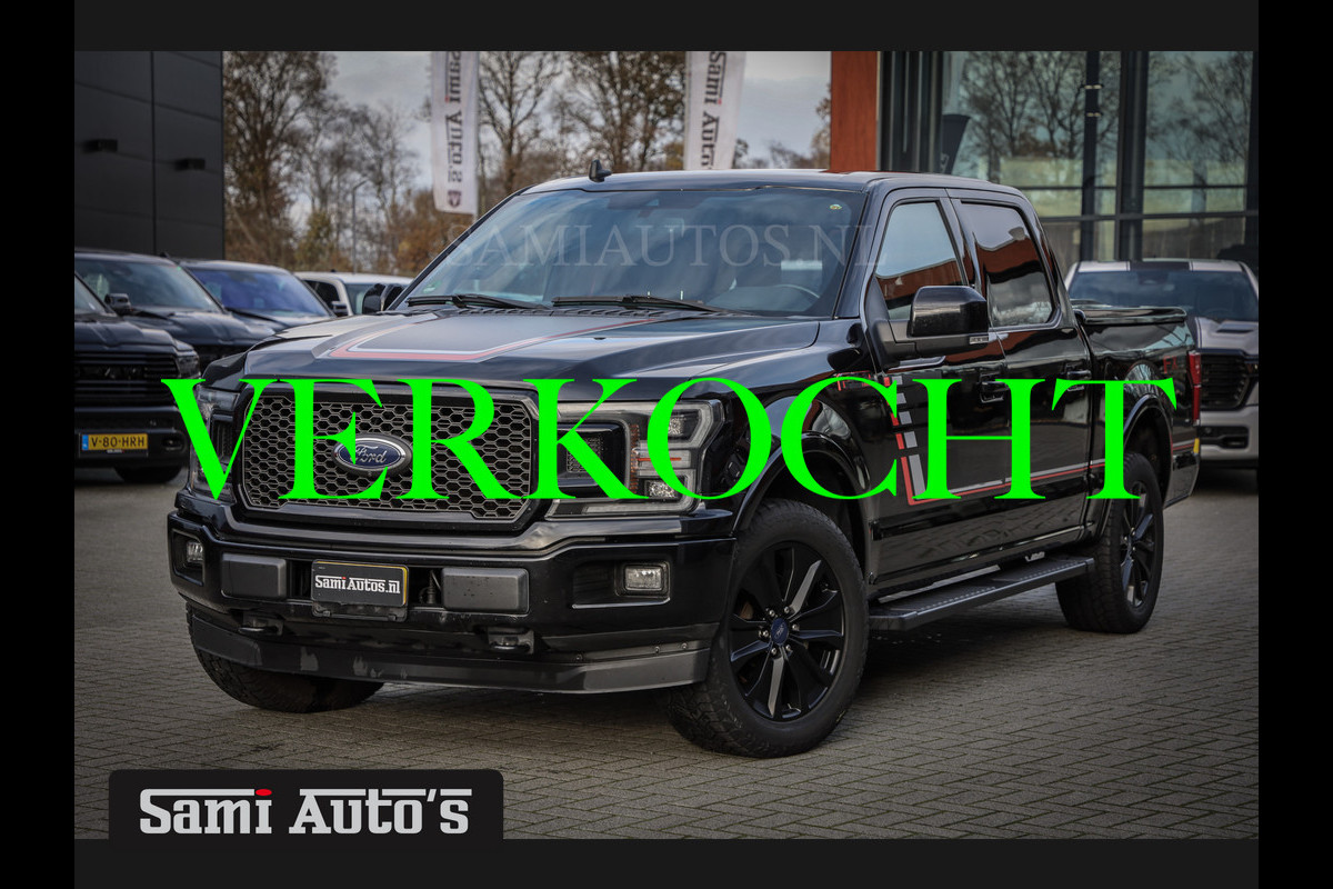 Ford USA F-150 LARIAT SPORT | 5.0 V8 | VOLLE UITVOERING | 360 CAM | PANO | LED VERLICHTING | SPECIAL LEDER | CREW CAB | DUBBELE CABINE 5 PERSOONS PICK UP |