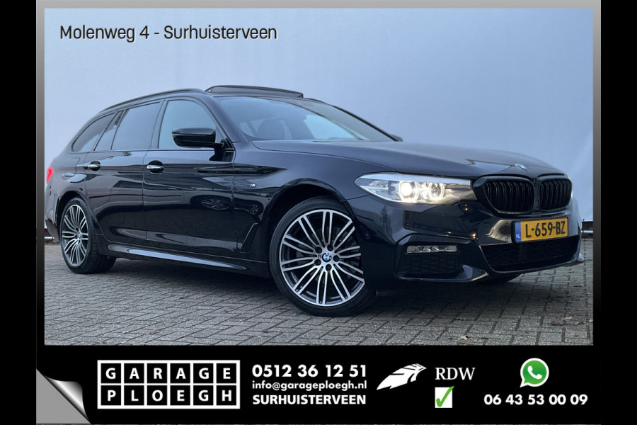 BMW 5 Serie Touring 520D 191pk High Executive M-sport Pano.dak Trekhaak(2000kg)