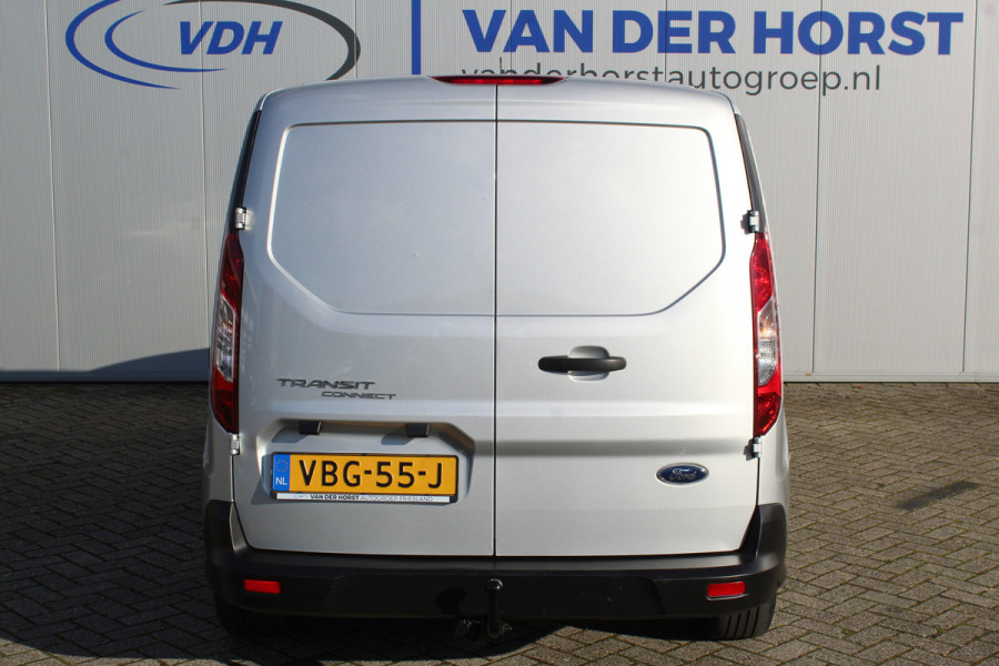 Ford Transit Connect 1.5-100pk EcoBlue L2. Erg nette Ford Transit Connect L2 / verlengde uitvoering. Airco, telefoonvoorbereiding, trekhaak, verwarmd voorraam, mistverlichting, LM wielen, metallic lak, bijrijdersbank etc