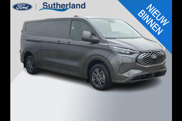 Ford E-Transit Cust. 320 L2H1 Limited 65 kWh 218pk | Inklapbare trekhaak | 17 inch lichtmetalen velgen (Carbonised Grey) | Driver Assistent Pack Premium | AGM accu | 3-fase laadkabel mode 3 32A, 10 meter | Centrale dubbele vergrendeling | Vehicle Integration System