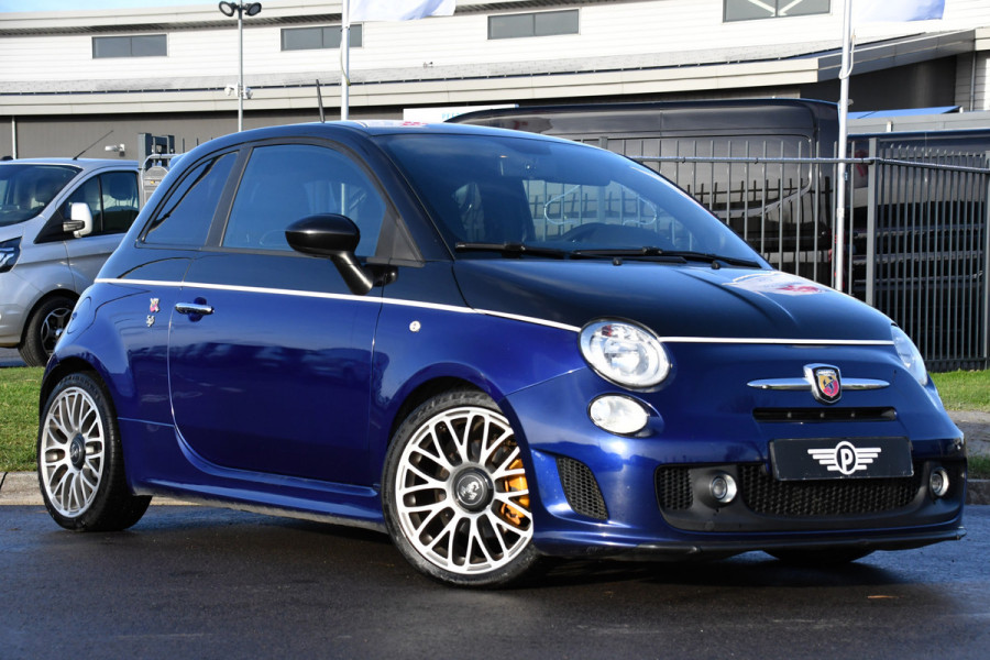 Fiat 500 1.4 T-Jet Abarth Custom Virtual, Leder, Airco, 136PK, Mistlampen, UNIEK!