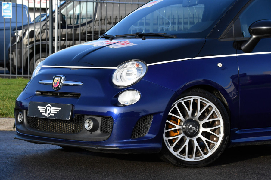 Fiat 500 1.4 T-Jet Abarth Custom Virtual, Leder, Airco, 136PK, Mistlampen, UNIEK!