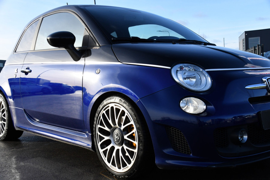 Fiat 500 1.4 T-Jet Abarth Custom Virtual, Leder, Airco, 136PK, Mistlampen, UNIEK!