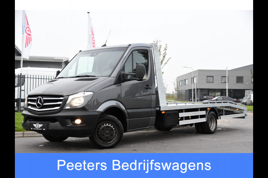 Mercedes-Benz Sprinter 519 3.0 CDI V6 Oprijwagen Cruise, Automaat, 3500KG Trekgewicht, 1200KG Laadgewicht, NAVI, 190PK, UNIEK!