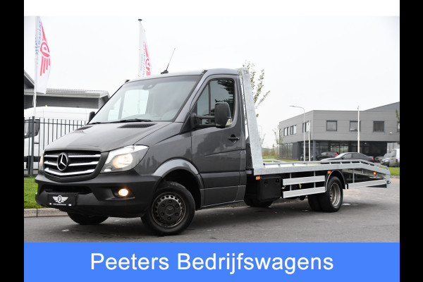 Mercedes-Benz Sprinter 519 3.0 CDI V6 Oprijwagen Cruise, Automaat, 3500KG Trekgewicht, 1200KG Laadgewicht, NAVI, 190PK, UNIEK!