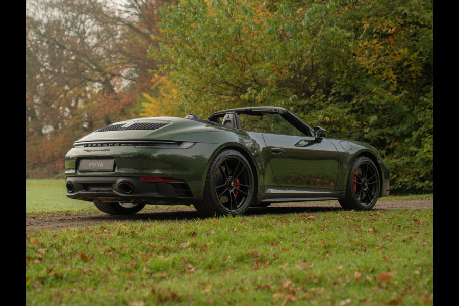 Porsche 911 Cabrio 992 Carrera 4 GTS | PTS Oak Green | SportDesign | Full Xpell PPF | 1e eigenaar