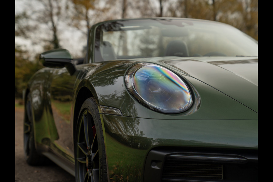 Porsche 911 Cabrio 992 Carrera 4 GTS | PTS Oak Green | SportDesign | Full Xpell PPF | 1e eigenaar