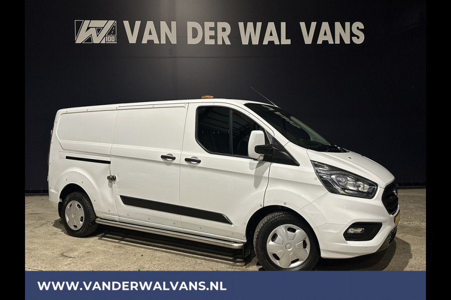 Ford Transit Custom 340 2.0 TDCI 131pk L2H1 Euro6 Airco | Omvormer | 2800kg Trekhaak cruisecontrol, parkeersensoren, stoelverwarming, verwarmde voorruit, bijrijdersbank