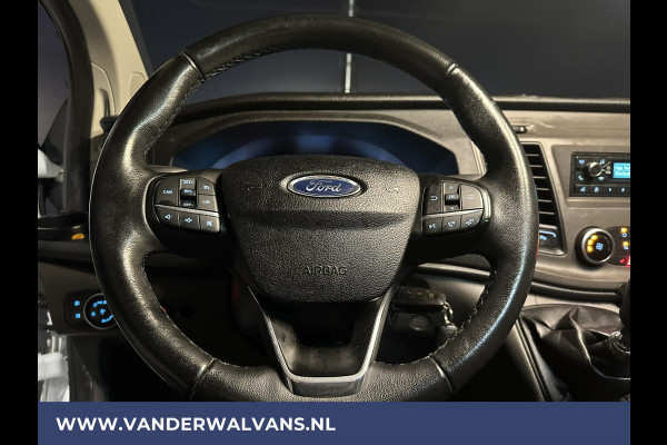 Ford Transit Custom 340 2.0 TDCI 131pk L2H1 Euro6 Airco | Omvormer | 2800kg Trekhaak cruisecontrol, parkeersensoren, stoelverwarming, verwarmde voorruit, bijrijdersbank