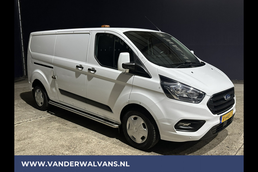 Ford Transit Custom 340 2.0 TDCI 131pk L2H1 Euro6 Airco | Omvormer | 2800kg Trekhaak cruisecontrol, parkeersensoren, stoelverwarming, verwarmde voorruit, bijrijdersbank