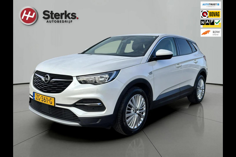 Opel Grandland X AUTOMAAT 1.2 Turbo Business Executive CARPLAY HALF LEDER 18"LM VELGEN NL AUTO DISTRIBUTIERIEM IS VERVANGEN