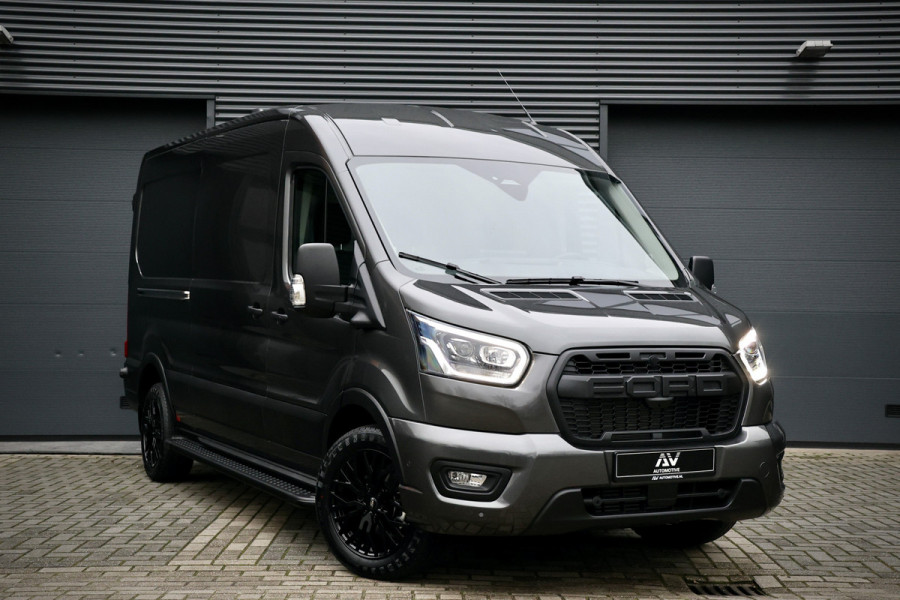 Ford Transit 350 2.0 TDCI L3H2 165PK AUT Limited | 360 Camera | ACC | Navigatie | Bi-Xenon | Lane assist | BLIS | CarPlay | Trekhaak | 3-Zitter | Facelift model MY2025