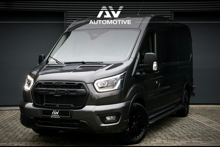 Ford Transit 350 2.0 TDCI L3H2 165PK AUT Limited | 360 Camera | ACC | Navigatie | Bi-Xenon | Lane assist | BLIS | CarPlay | Trekhaak | 3-Zitter | Facelift model MY2025