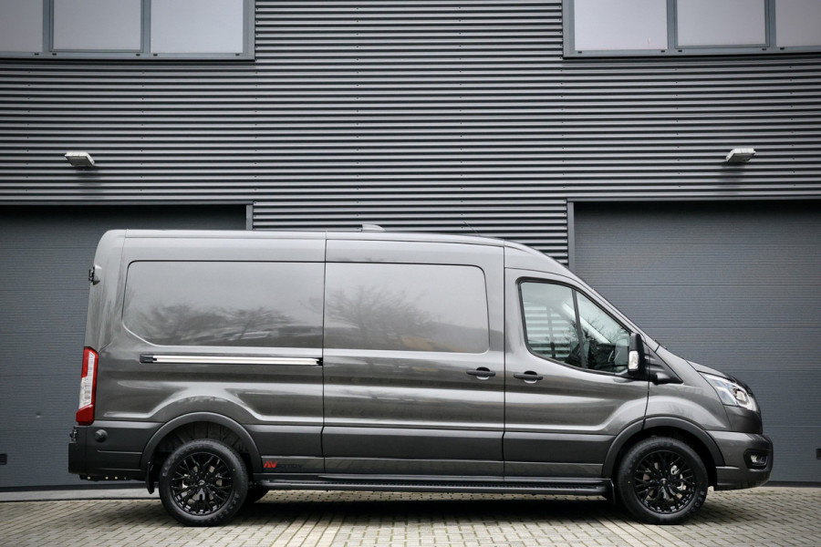 Ford Transit 350 2.0 TDCI L3H2 165PK AUT Limited | 360 Camera | ACC | Navigatie | Bi-Xenon | Lane assist | BLIS | CarPlay | Trekhaak | 3-Zitter | Facelift model MY2025