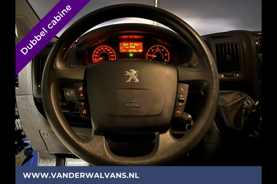 Peugeot Boxer 2.2 BlueHDi 165pk L2H1 Dubbele cabine Euro6 Airco | 6-Zits | navigatie, camera, cruisecontrol, 2500kg trekhaak, parkeersensoren