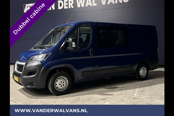 Peugeot Boxer 2.2 BlueHDi 165pk L2H1 Dubbele cabine Euro6 Airco | 6-Zits | navigatie, camera, cruisecontrol, 2500kg trekhaak, parkeersensoren