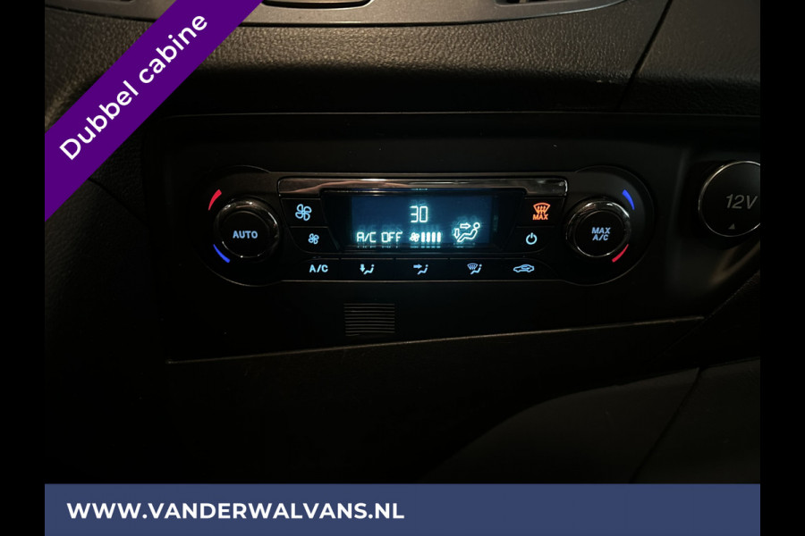 Ford Transit Custom 2.2 TDCI 155pk L2H1 Dubbele Cabine Airco | 6-Zits | Camera | Navigatie | 2800kg Trekhaak Cruisecontrol, Verwarmde voorruit, Parkeersensoren, Sidebars, LM velgen