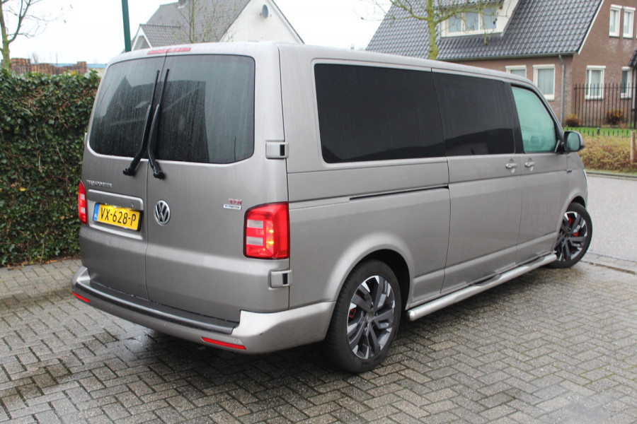 Volkswagen Transporter T6 2.0 TDI 200PK Euro6 DSG7-automaat L2 DC Highline ✓ Leder/alcantara ✓ navigatie + camera