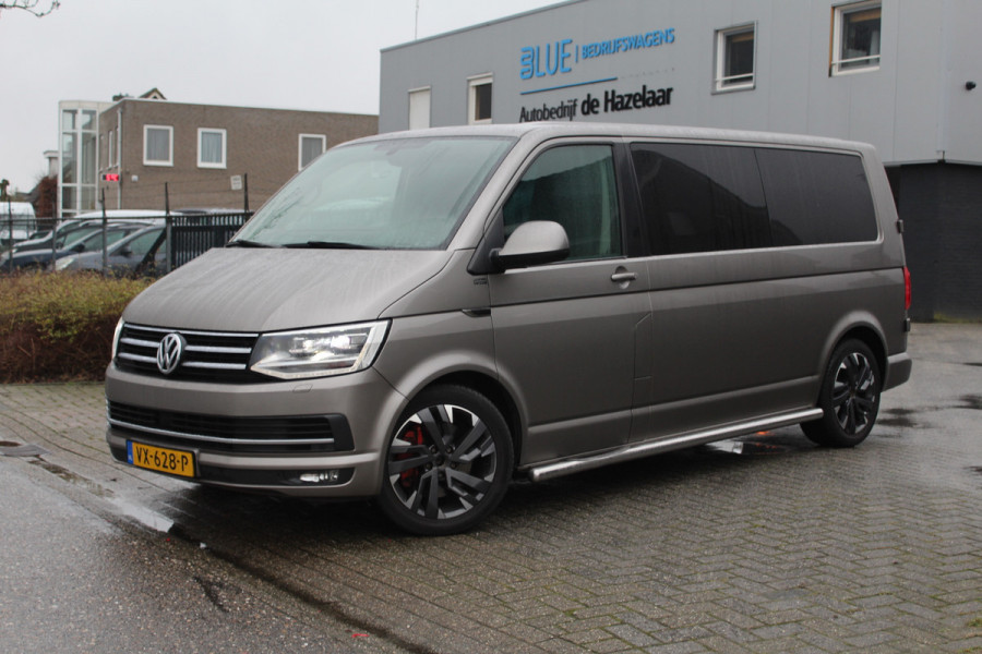 Volkswagen Transporter T6 2.0 TDI 200PK Euro6 DSG7-automaat L2 DC Highline ✓ Leder/alcantara ✓ navigatie + camera