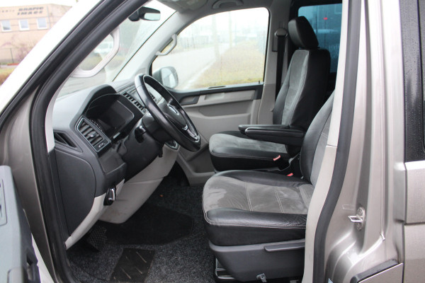 Volkswagen Transporter T6 2.0 TDI 200PK Euro6 DSG7-automaat L2 DC Highline ✓ Leder/alcantara ✓ navigatie + camera