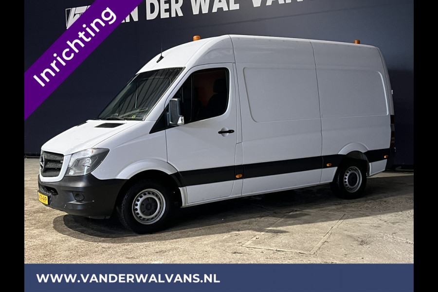 Mercedes-Benz Sprinter 316 CDI 164pk L2H2 inrichting Euro6 Airco | 2800kg Trekhaak | Cruisecontrol parkeersensoren, chauffeursstoel