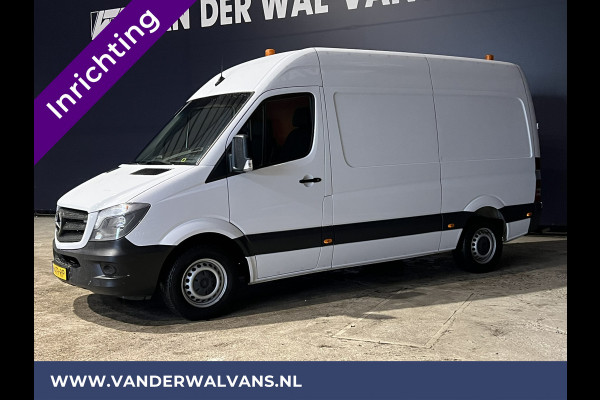 Mercedes-Benz Sprinter 316 CDI 164pk L2H2 inrichting Euro6 Airco | 2800kg Trekhaak | Cruisecontrol parkeersensoren, chauffeursstoel