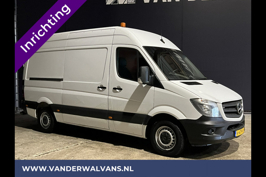 Mercedes-Benz Sprinter 316 CDI 164pk L2H2 inrichting Euro6 Airco | 2800kg Trekhaak | Cruisecontrol parkeersensoren, chauffeursstoel