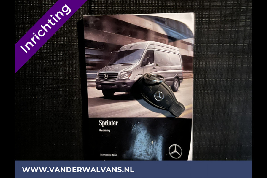 Mercedes-Benz Sprinter 316 CDI 164pk L2H2 inrichting Euro6 Airco | 2800kg Trekhaak | Cruisecontrol parkeersensoren, chauffeursstoel