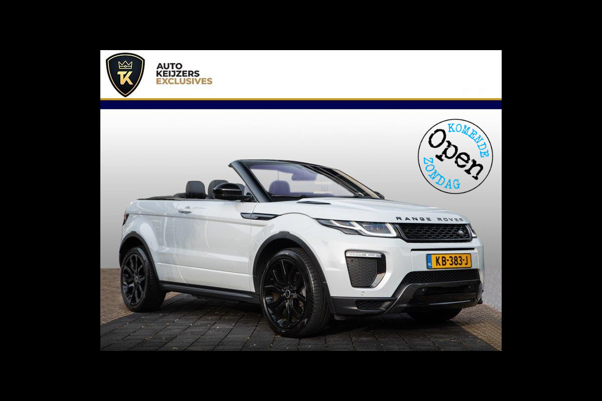 Land Rover Range Rover Evoque Convertible 2.0 TD4 HSE Dynamic Stoelventilatie Leer Memory Meridian HUD Camera Navigatie Stoelverw.