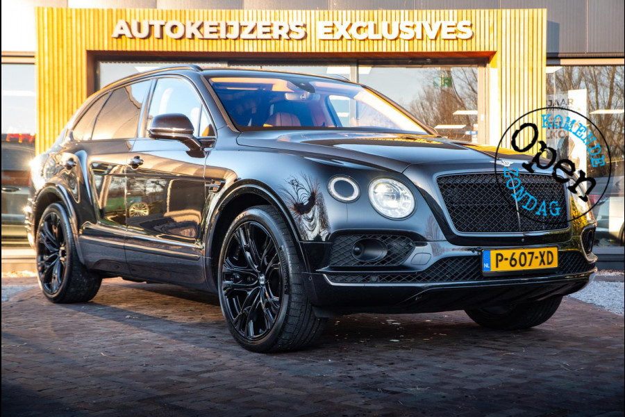 Bentley Bentayga 6.0 W12 black on black Panodak Leer Massage 360 Cam. DAB+ W12