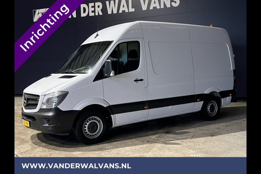 Mercedes-Benz Sprinter 316 CDI 164pk L2H2 inrichting Euro6 Airco | 2800kg trekhaak | cruisecontrol, parkeersensoren