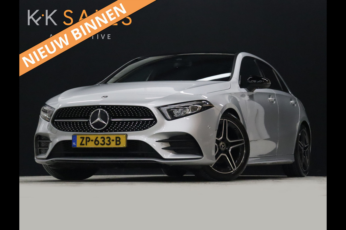 Mercedes-Benz A-Klasse 180 AMG Sport Night Upgrade [SCHUIFKANTELDAK, CARPLAY, UITKLAPBARE TREKHAAK, CAMERA, WIDESCREEN, STOELVERWARMING, NAVIGATIE, NIEUWSTAAT]