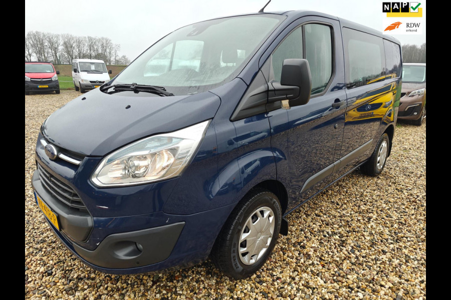 Ford Transit Custom 2.2 TDCI , Dubbele cabine 6 persoons , Camera , cruise , parkeer sensoren , apk Dec. 2025 , nette bus